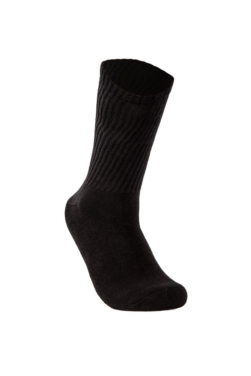 CityLab - Boy's Athletic Socks, Crew - Black
