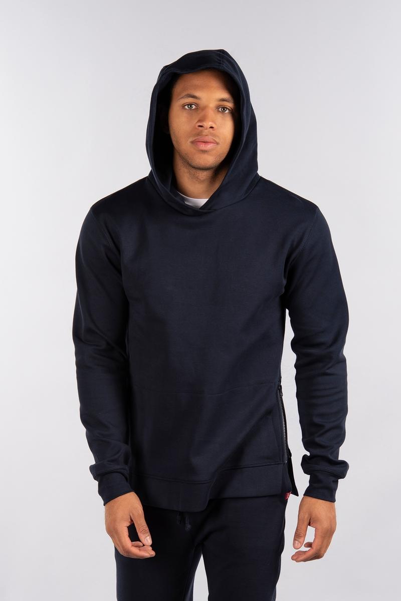 CityLab - Side-Zip Pullover Hoodie Performance Fleece - Navy