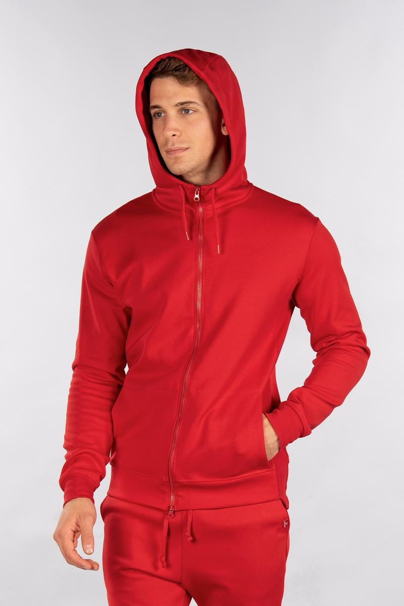 CityLab - Full-Zip Hoodie, Performance Fleece - Red