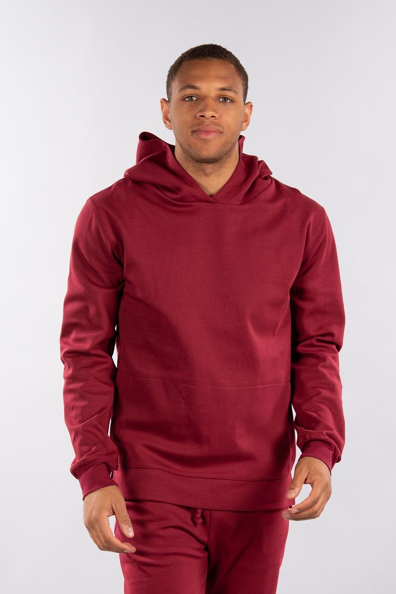 CityLab - Side-Zip Pullover Hoodie Performance Fleece - Burgundy