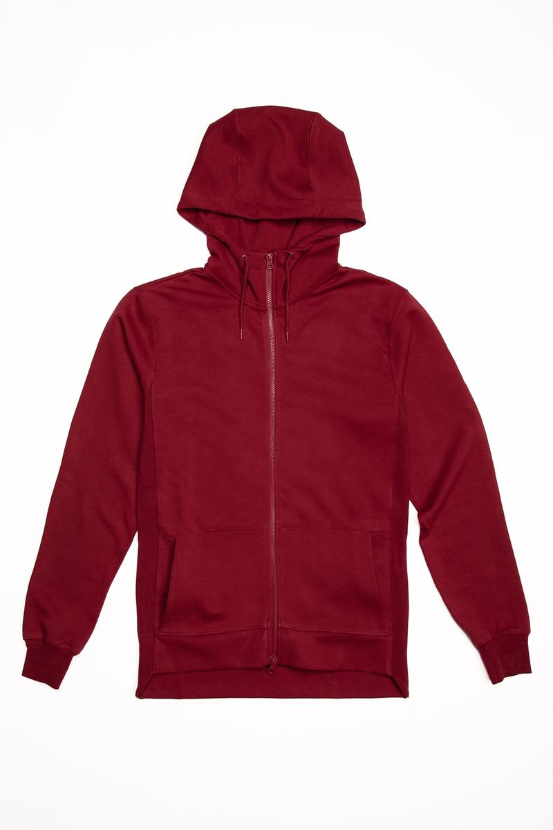 CityLab - Full-Zip Hoodie, Performance Fleece - Burgundy