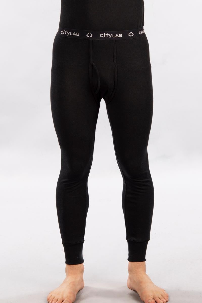 CityLab - Ribbed Thermal Pants - Black