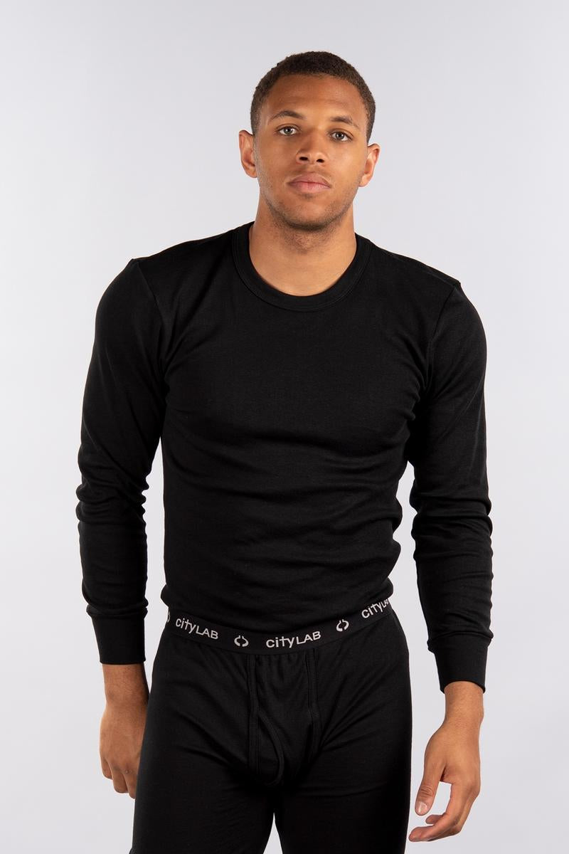 CityLab - Ribbed Thermal Shirt - Black