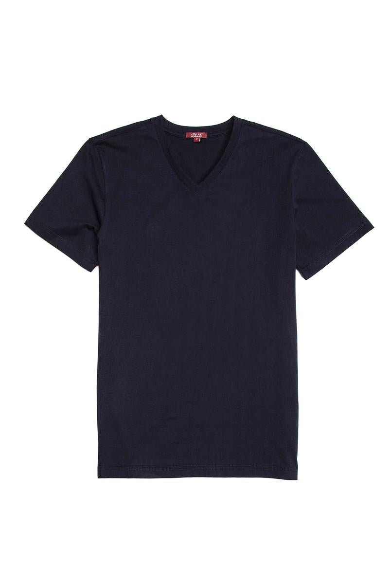 CityLab - Premium T-Shir V Neck - Navy