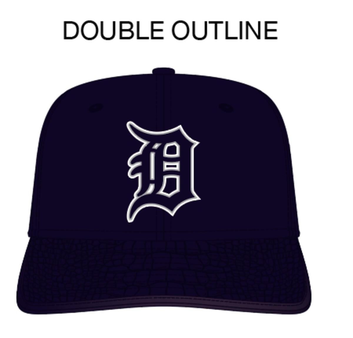 Pro Standard - Detroit Tigers Logo Double Outline Gator Visor Strapback Hat