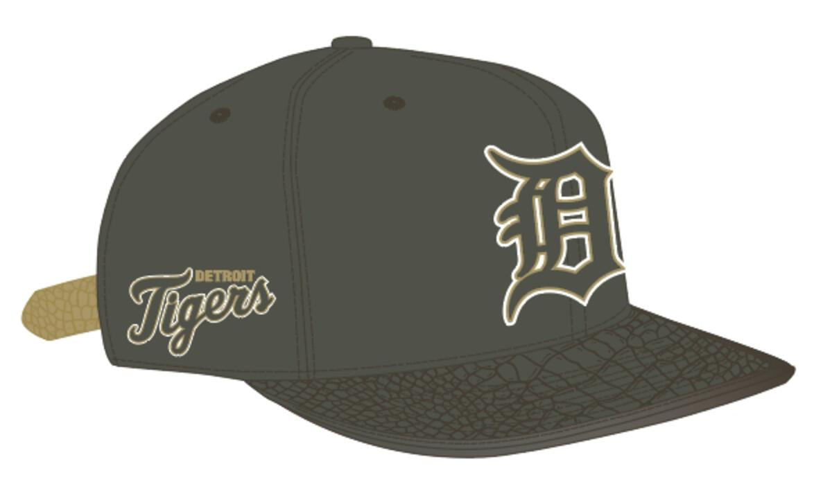 Pro Standard - Detroit Tigers Logo Double Outline Gator Visor Strapback Hat