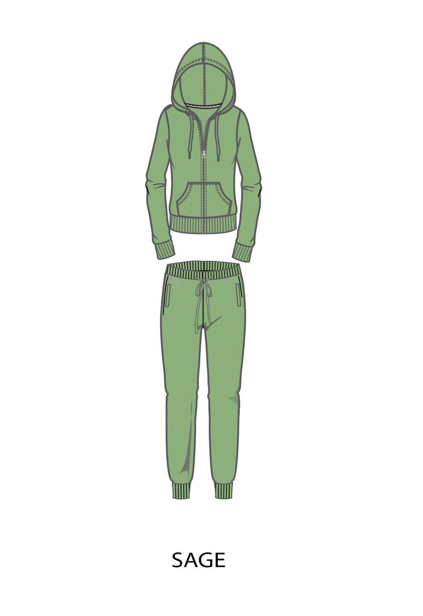 Red Fox - Fleece Pants - Sage (ST012P)