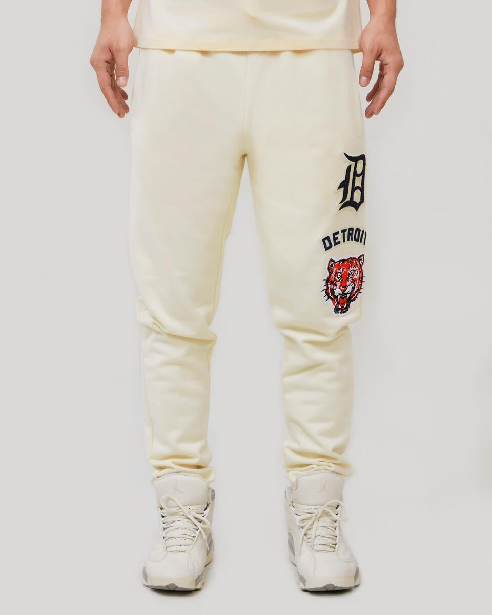 Pro Standard - Detroit Tigers Retro Classic FLC Sweatpant - Eggshell/Navy