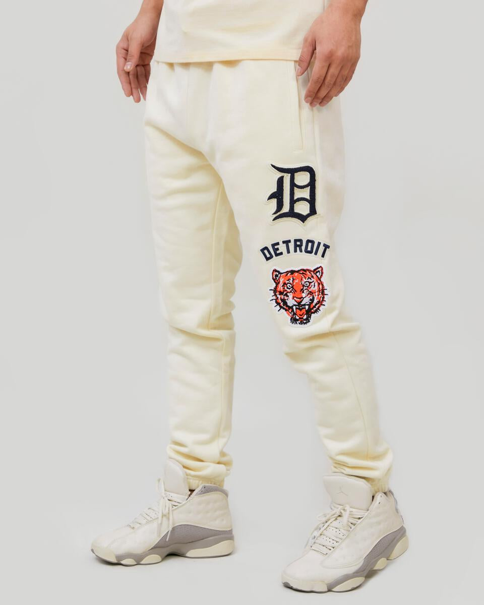 Pro Standard - Detroit Tigers Retro Classic FLC Sweatpant - Eggshell/Navy
