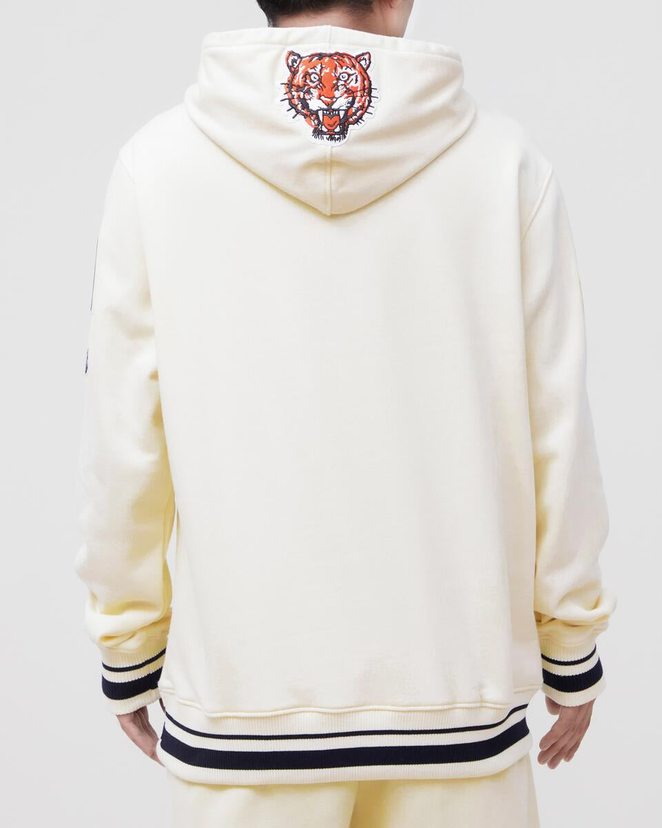 Pro Standard - Detroit Tigers Retro Classic Flc Po Hoodie - Eggshell/Navy