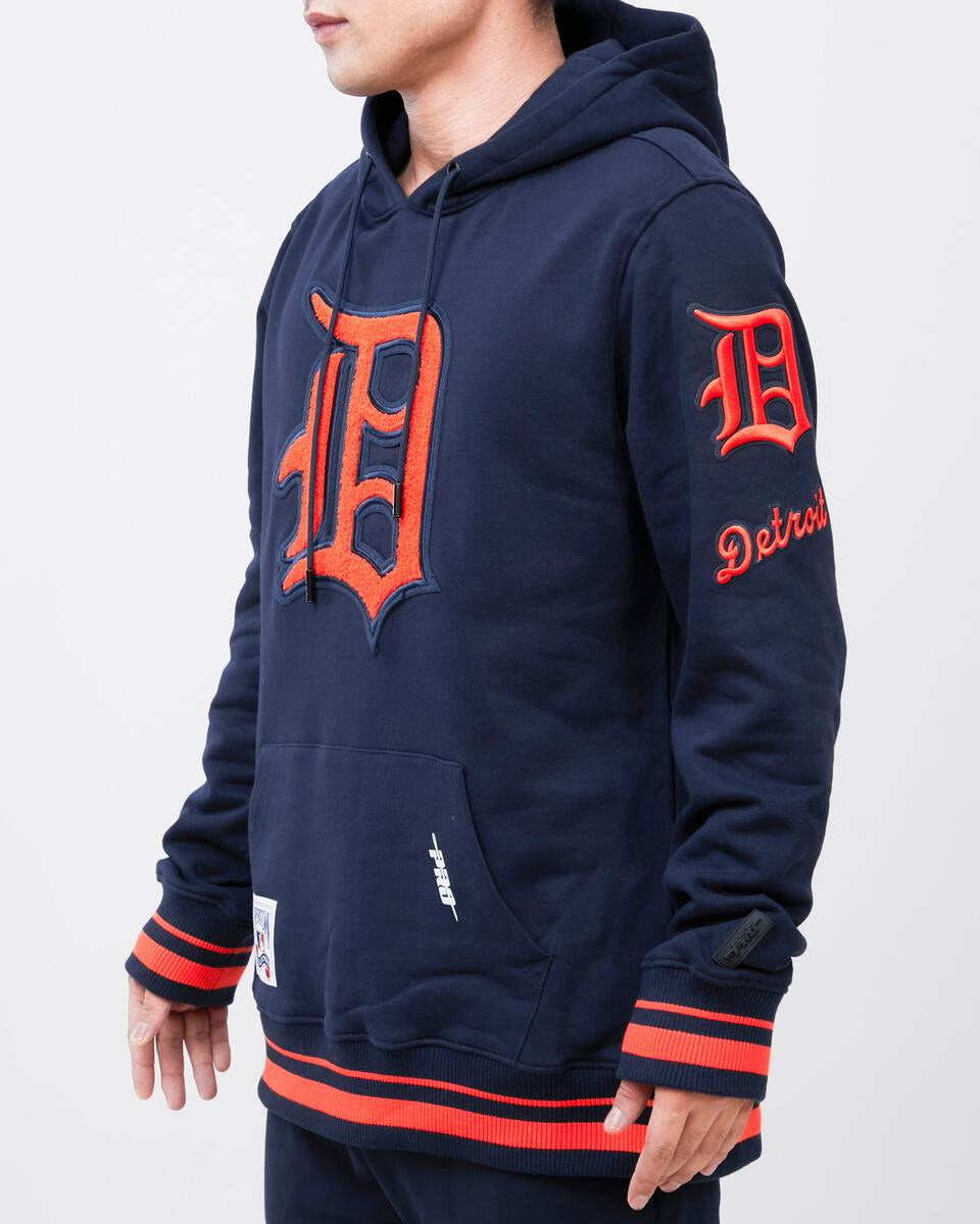 Pro Standard - Detroit Tigers Retro Classic Flc Po Hoodie - Navy/Orange