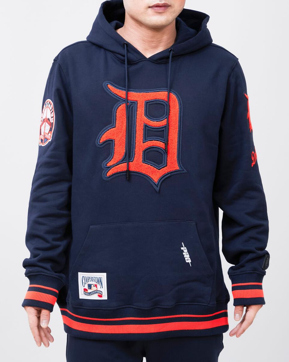 Pro Standard - Detroit Tigers Retro Classic Flc Po Hoodie - Navy/Orange