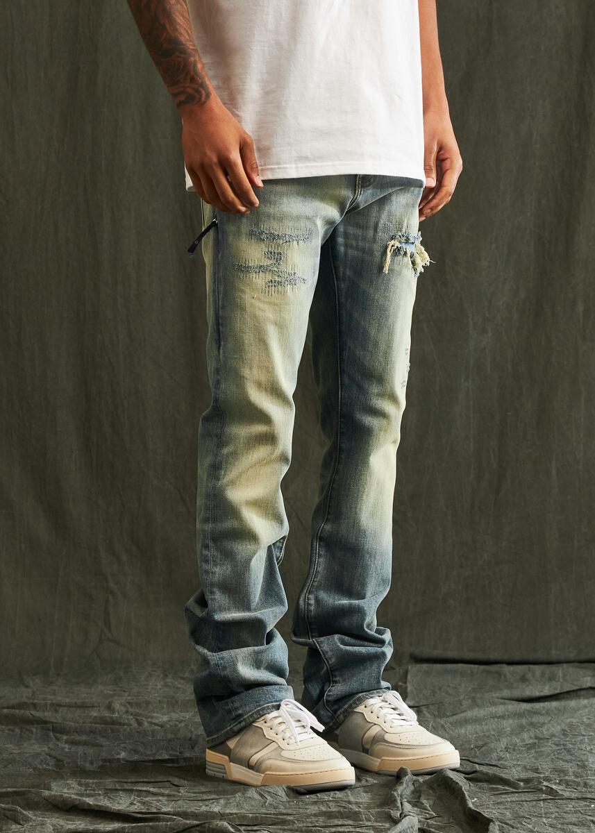 Embellish - Jacky Denim - Medium Blue Sand