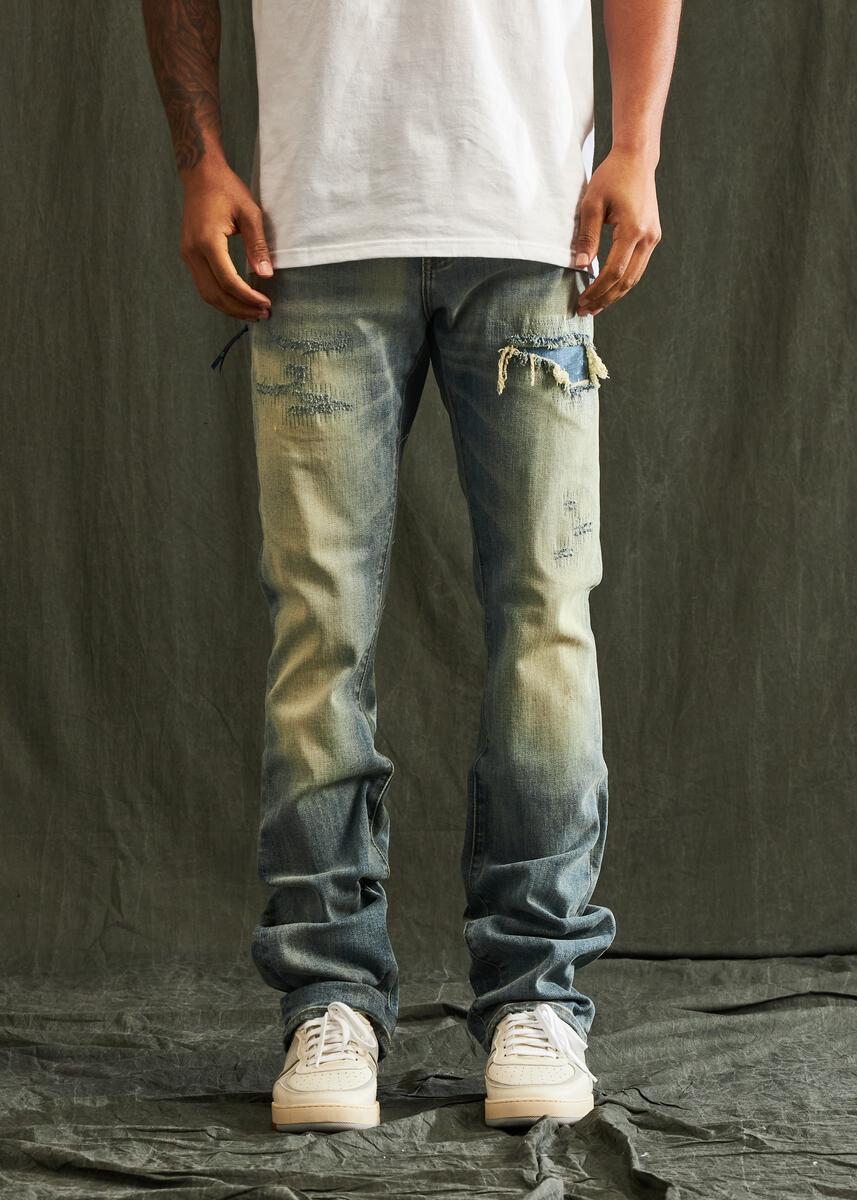 Embellish - Jacky Denim - Medium Blue Sand