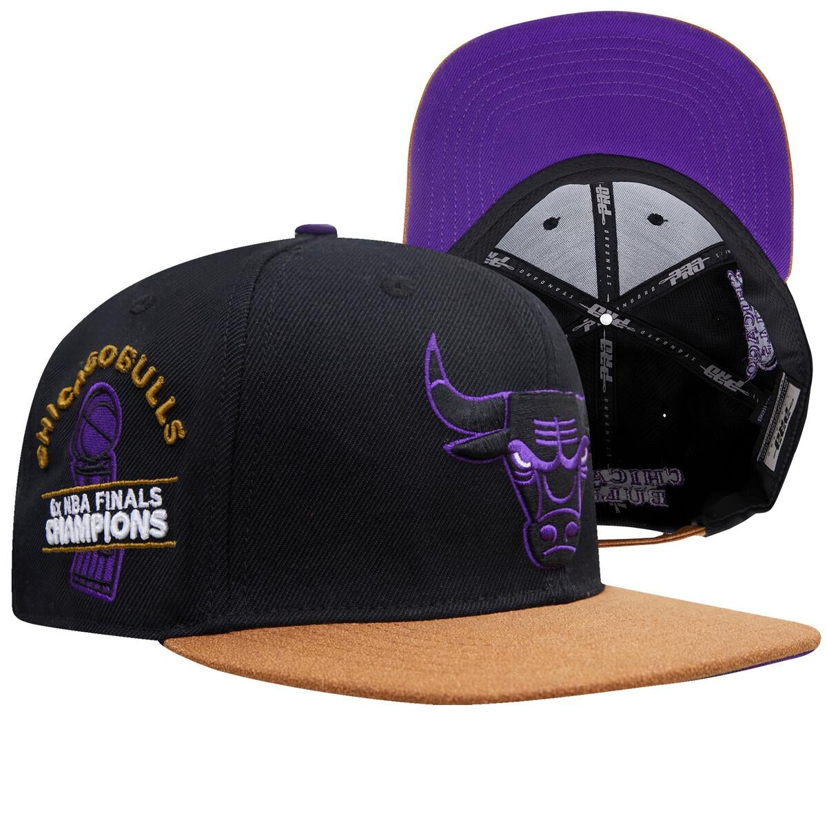 Pro Standard - Chicago Bulls Two Tone Leather Brim Snapback Hat