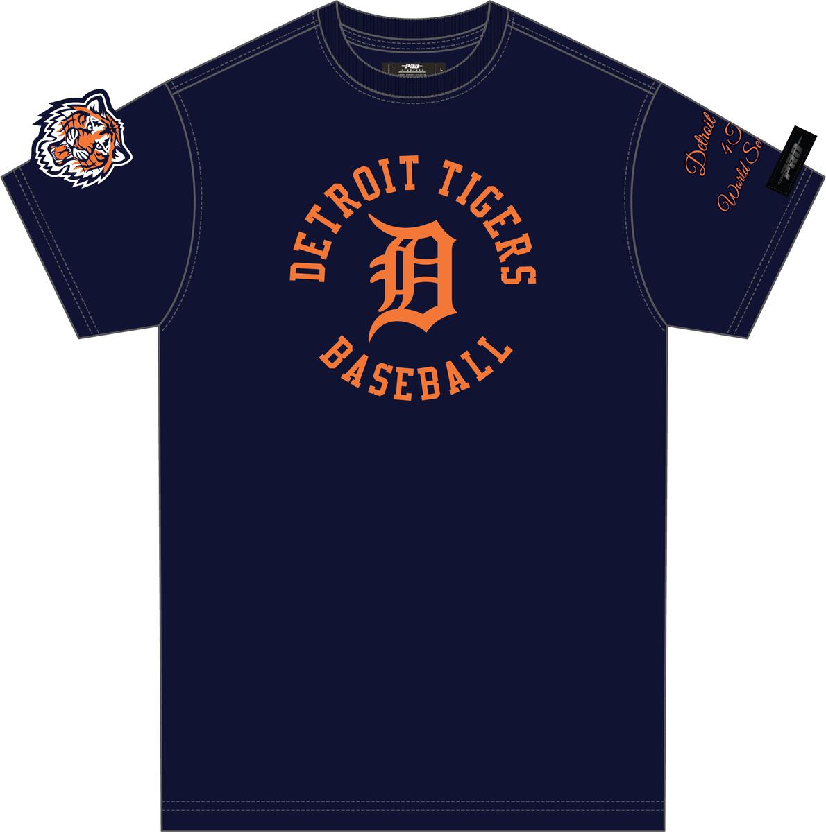 Pro Standard - Detroit Tigers Hybrid SJ Tee - Navy/Orange/Navy