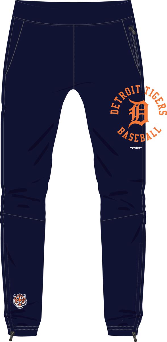 Pro Standard - Detroit Tigers Hybrid Woven Pant - Navy/Orange/Navy