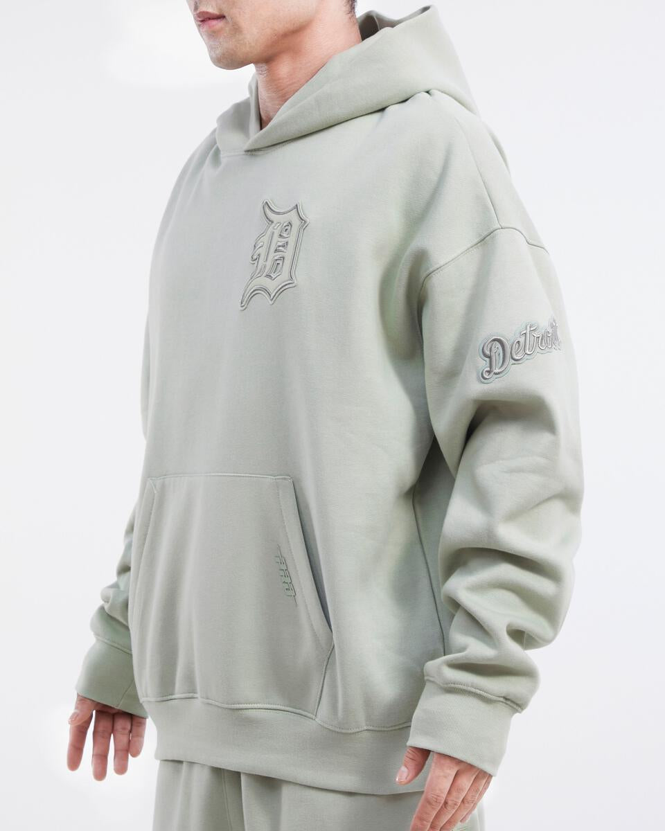 Pro Standard - Detroit Tigers Neutral Drop Shoulder FLC PO Hoodie - Moss