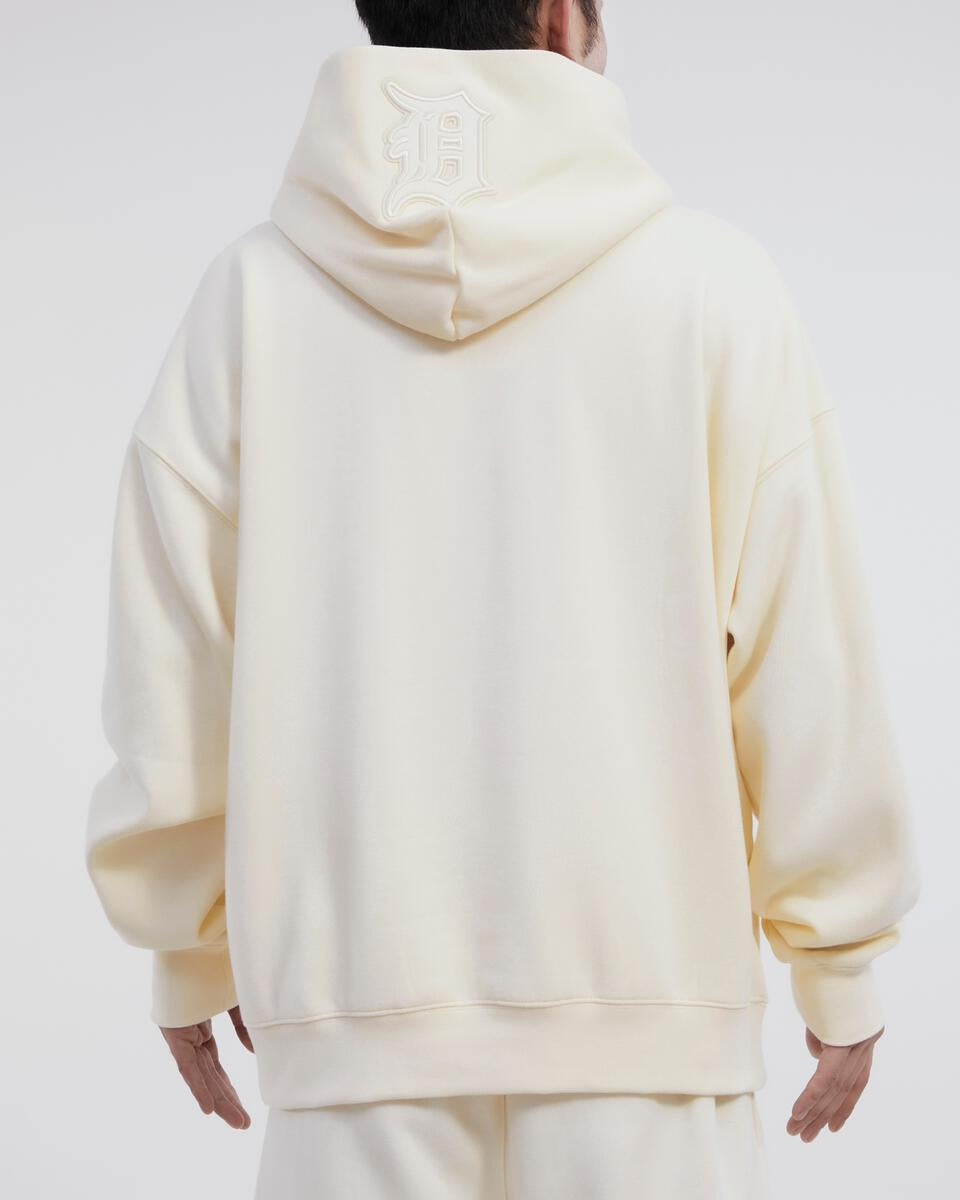 Pro Standard - Detroit Tigers Neutral Drop Shoulder FLC PO Hoodie - Eggshell