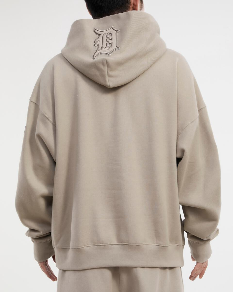 Pro Standard - Detroit Tigers Neutral Drop Shoulder FLC PO Hoodie - Taupe