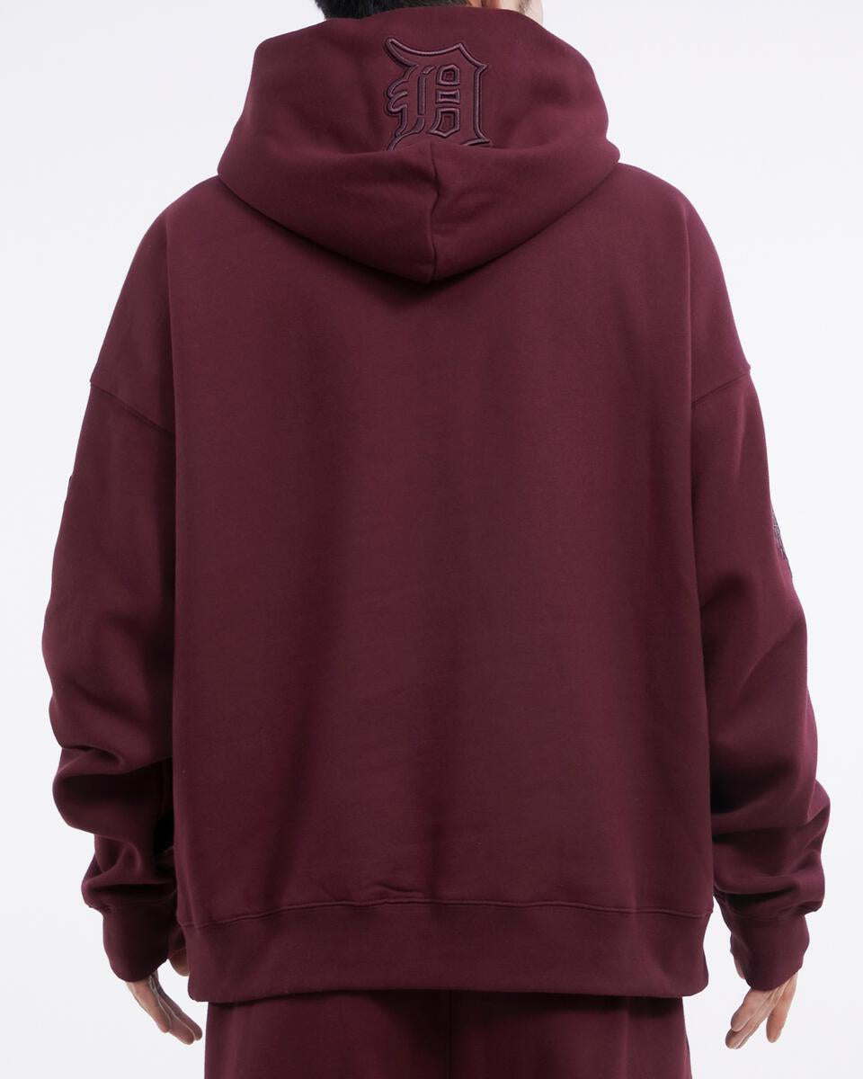 Pro Standard - Detroit Tigers Neutral Drop Shoulder FLC PO Hoodie - Wine