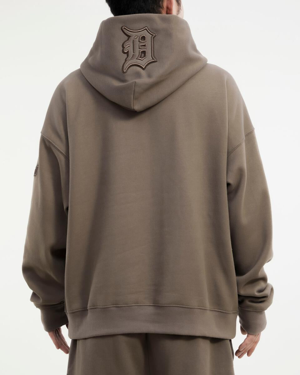 Pro Standard - Detroit Tigers Neutral Drop Shoulder FLC PO Hoodie - Dark Taupe