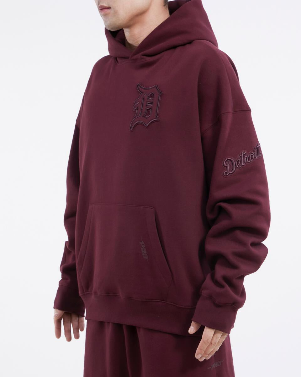 Pro Standard - Detroit Tigers Neutral Drop Shoulder FLC PO Hoodie - Wine