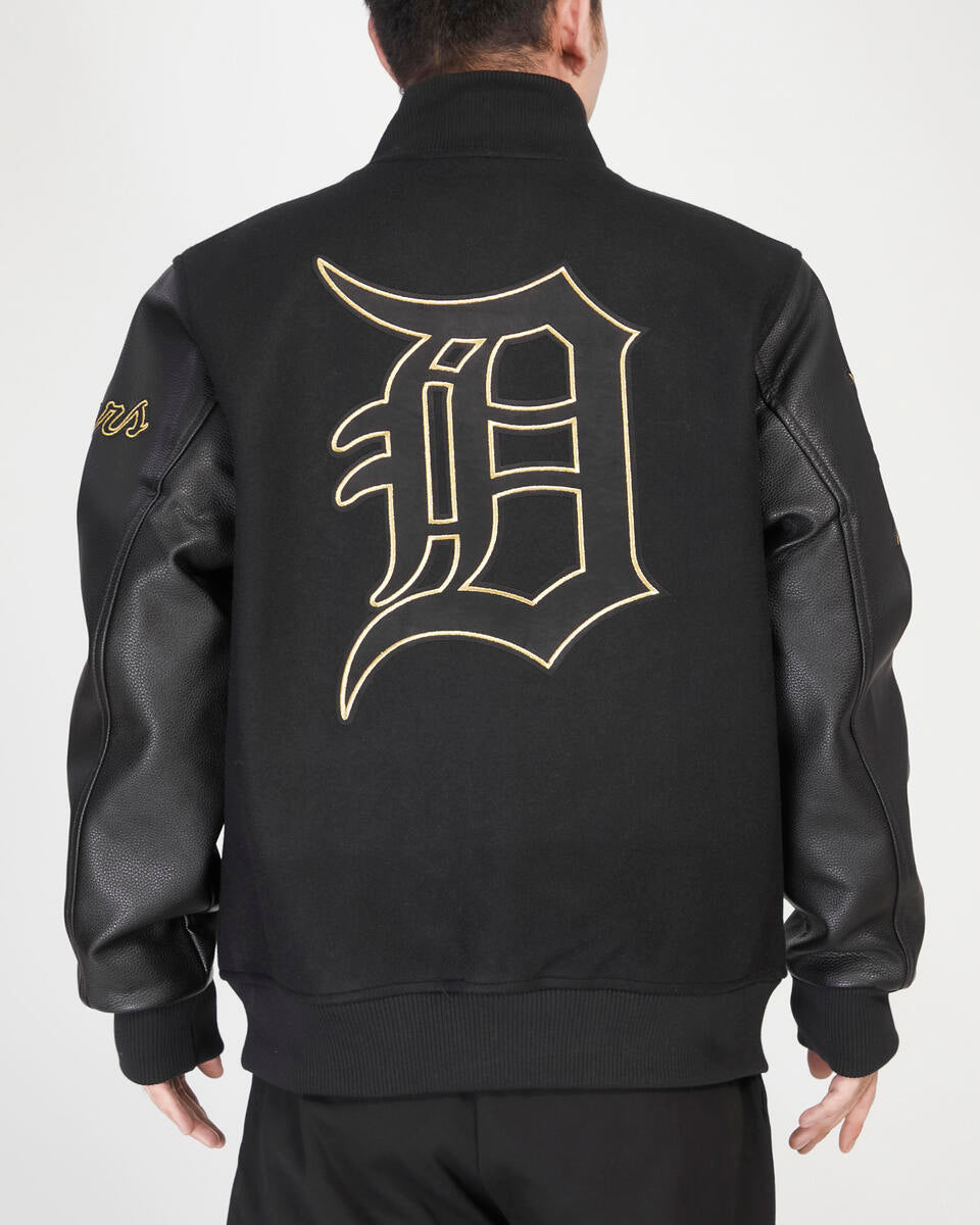 Pro Standard - Detroit Tigers Wool Varsity Jacket - Black & Gold