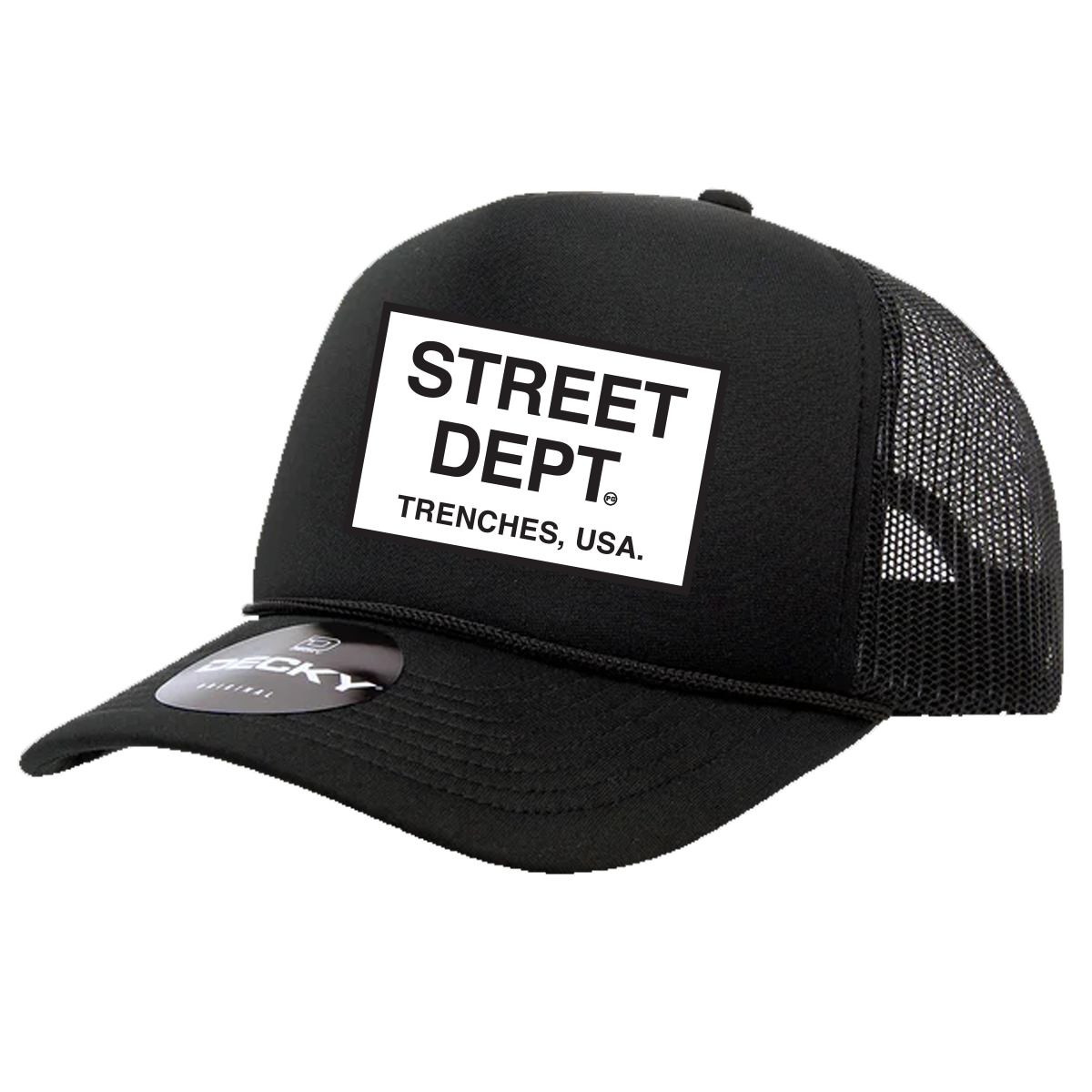 STREET DEPT - Trucker Hat- BLACK