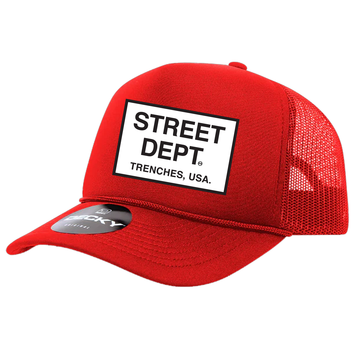 STREET DEPT - Trucker Hat (STDPT200)- RED