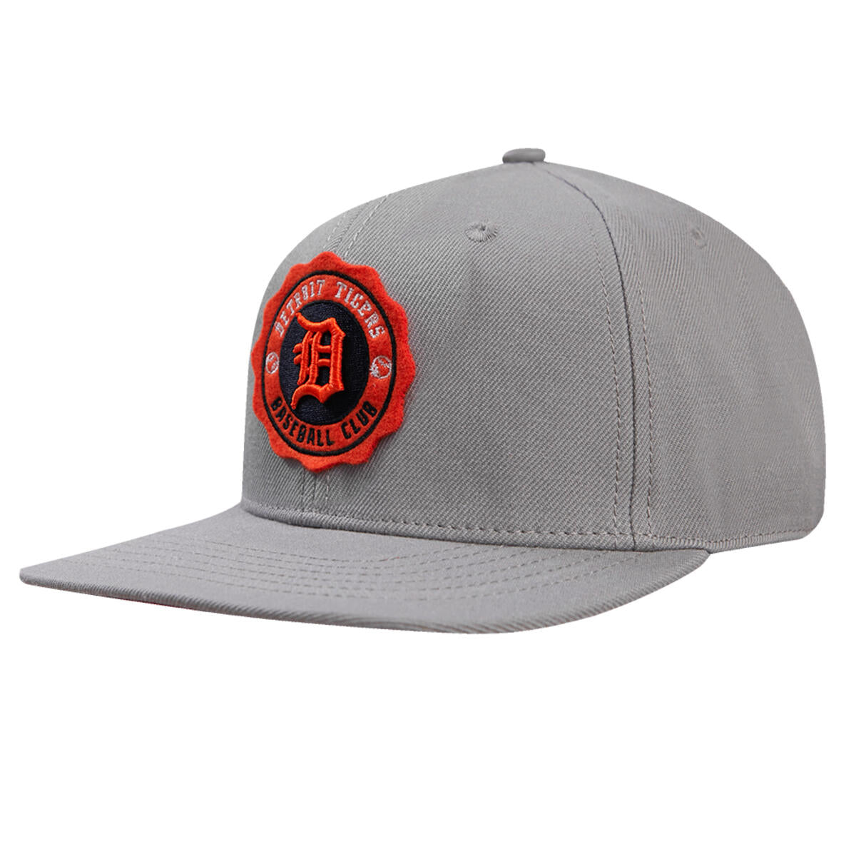 Pro Standard - Detroit Tigers Crest Emblem Wool Snapback Hat - Gray