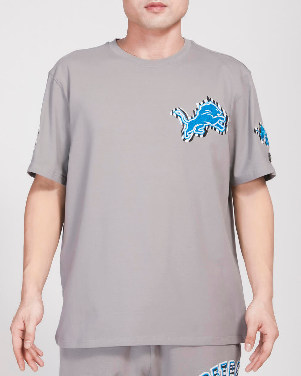 Pro Standard - Detroit Lions Animal Print SJ Tee - Gray