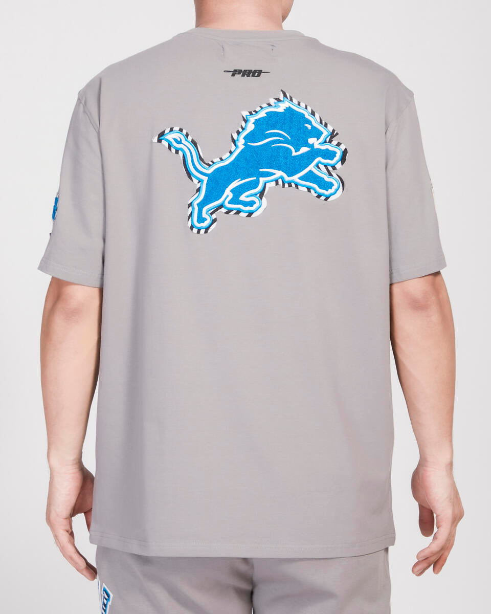 Pro Standard - Detroit Lions Animal Print SJ Tee - Gray