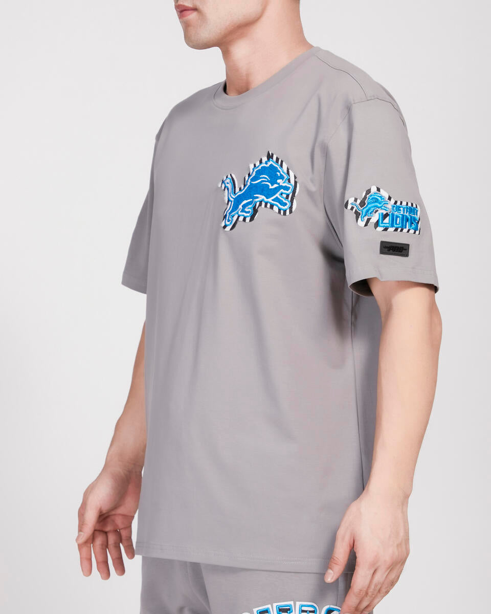 Pro Standard - Detroit Lions Animal Print SJ Tee - Gray