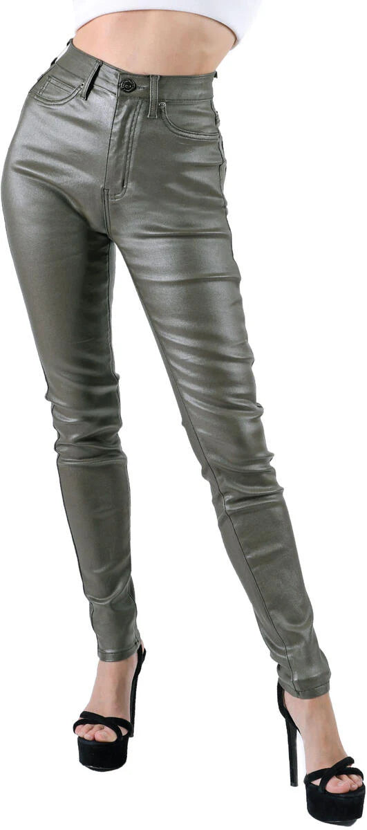 Red Fox - Highwaist Super Stretch Coated Jeans (PA0460)