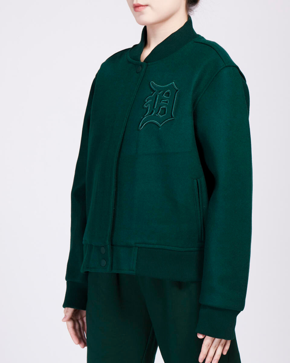 Pro Standard - Detroit Tigers Neutral Wool Jacket - Forest Green
