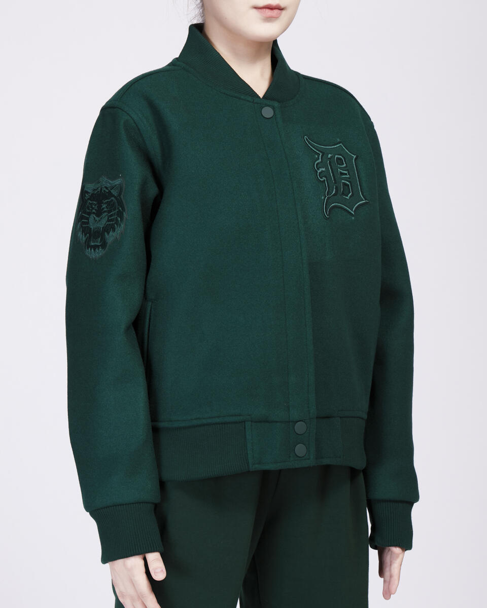 Pro Standard - Detroit Tigers Neutral Wool Jacket - Forest Green