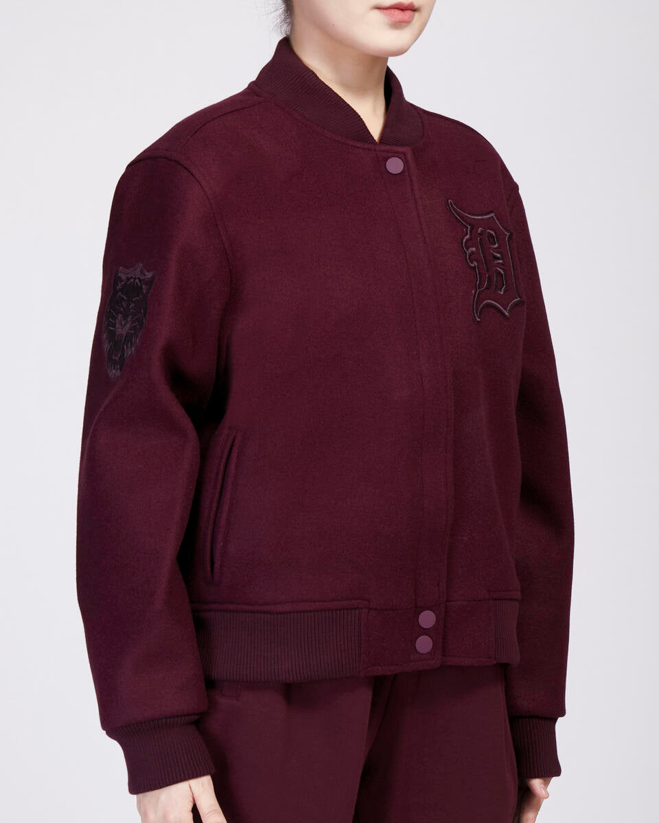 Pro Standard - Detroit Tigers Neutral Wool Jacket - Wine