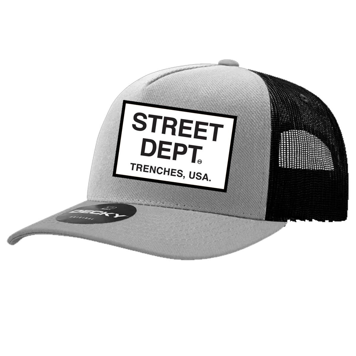 STREET DEPT - Trucker Hat (STDPT200)- Gray/Black