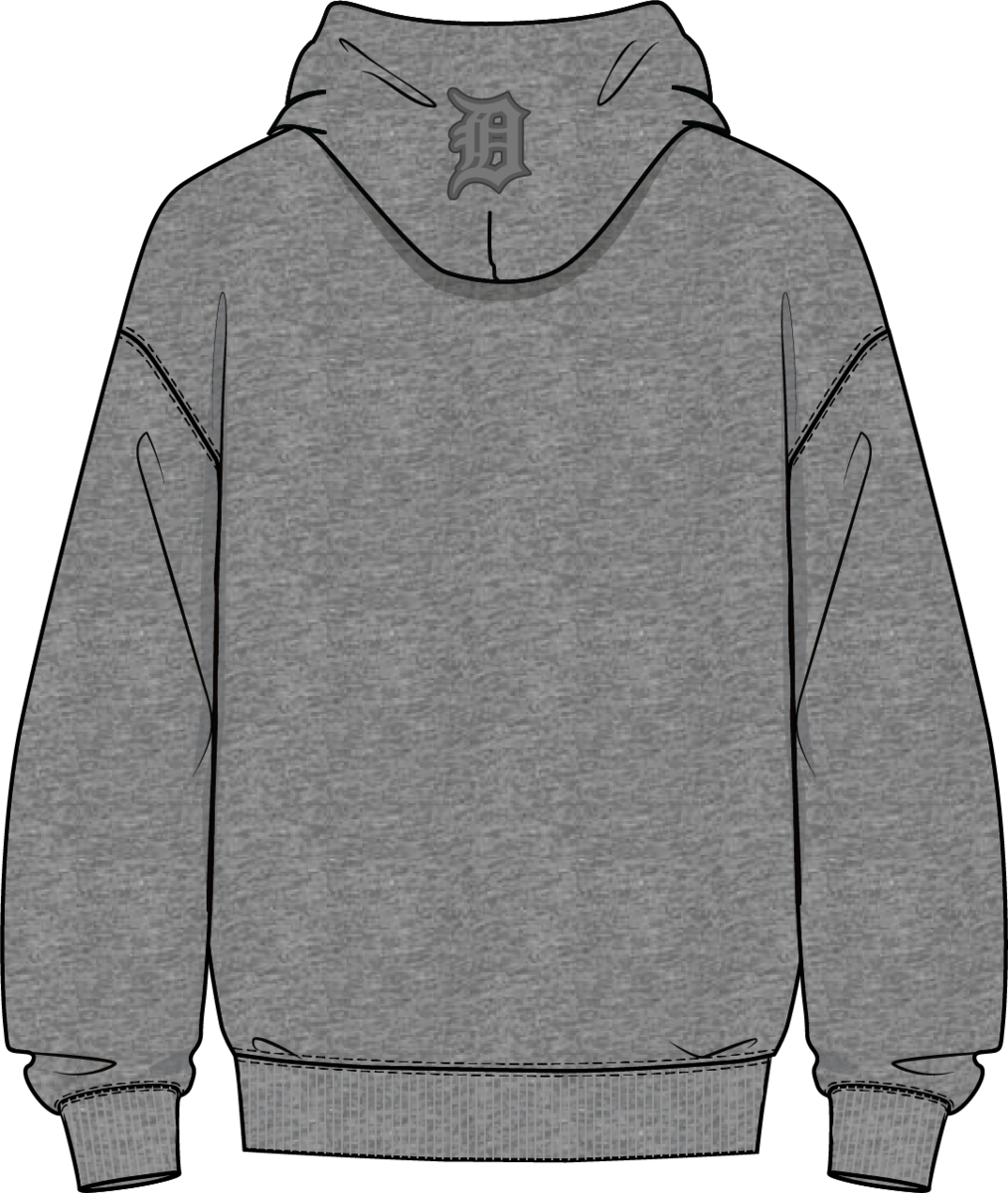 Pro Standard - Detroit Tigers Neutral Drop Shoulder FLC PO Hoodie - Dark Heather Grey