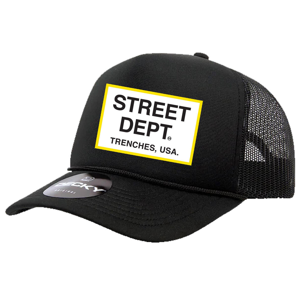 STREET DEPT - Trucker Hat (STDPT200) BLK/GOLD