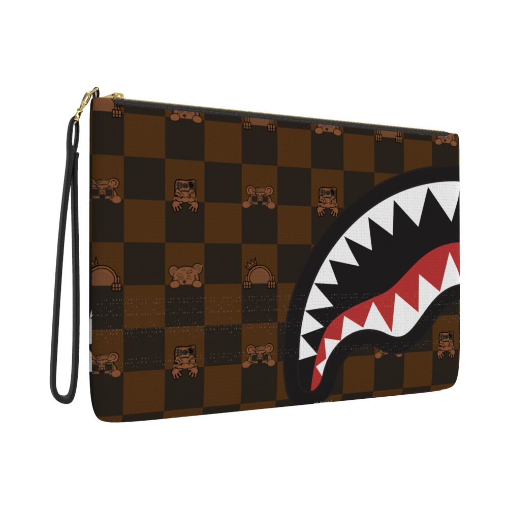 PEEKING CHARACTER CHECK POUCHETTE (B7509)