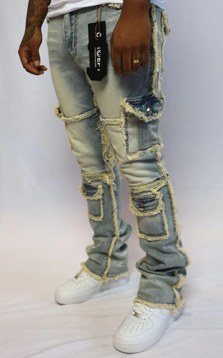 CONCEPT LA BARROW STACKED DENIM J-022
