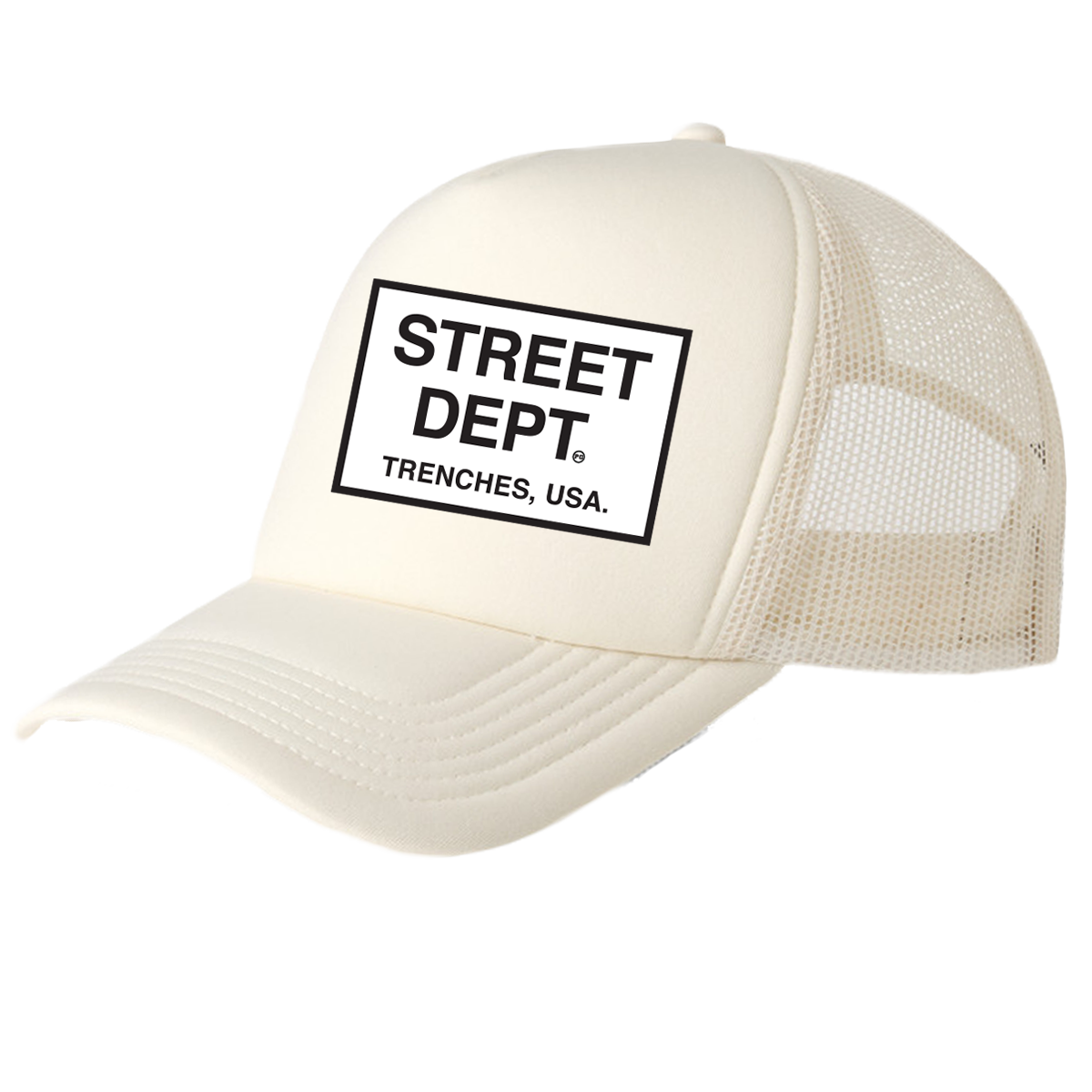 STREET DEPT - Trucker Hat (STDPT200)- CREAM
