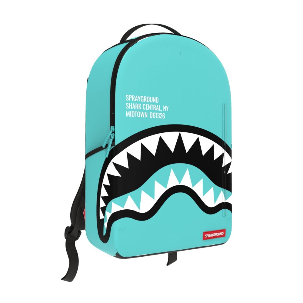 SprayGround SHARK CENTRAL AQUA DLXSV BACKPACK (B7015)