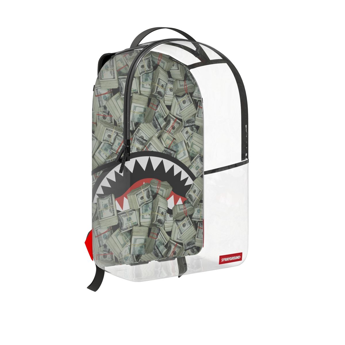 SprayGround MONEY PILE DLXS CLEAR BACKPACK (B7750)