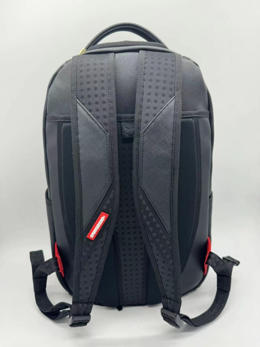 SprayGround BLACK REMOVABLE EYES DLXSV BACKPACK (B7556)