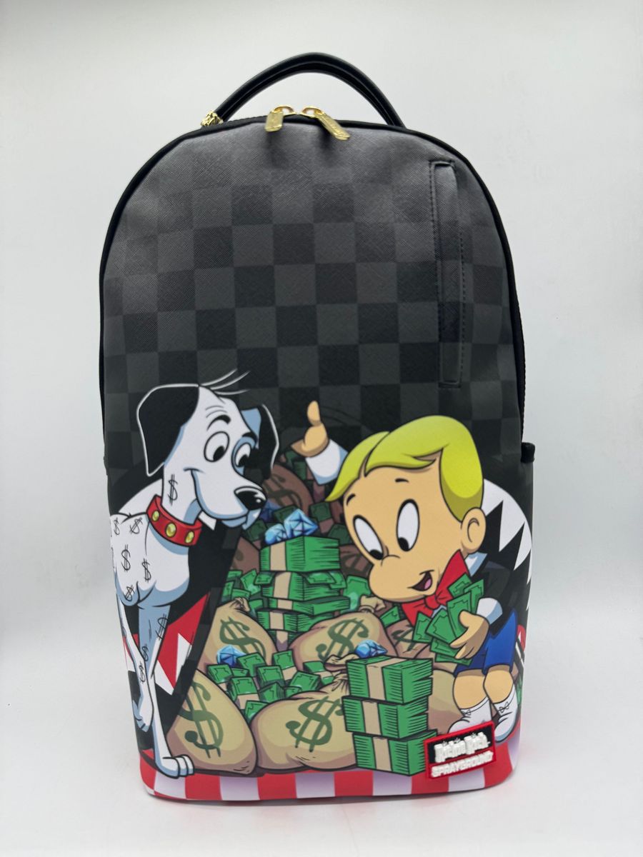 SprayGround RICHIE RICH AND DOG MONEY REVEAL DLXSV BACKPACK (B7756)