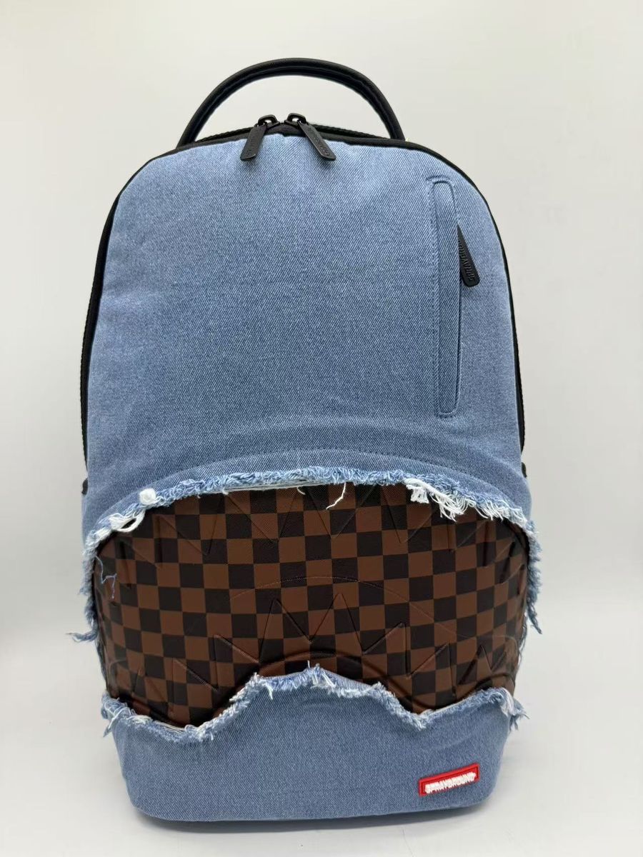 SprayGround DENIM SHARK BITE DLXSV BACKPACK (B7685)