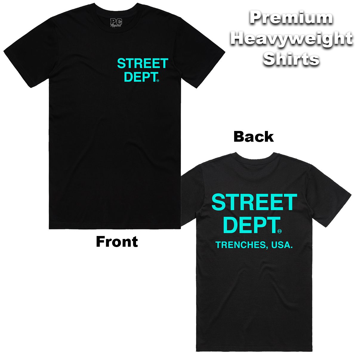 STREET DEPT (STDPT100) BLK/AQUA